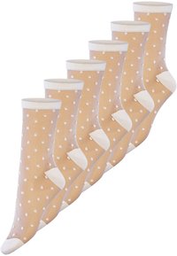 NUR DIE Chaussettes - weiß punkte