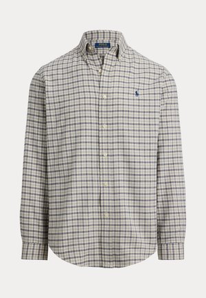 CUSTOM FIT PLAID PERFORMANCE TWILL SHIRT - Cămașă - white/grey heather