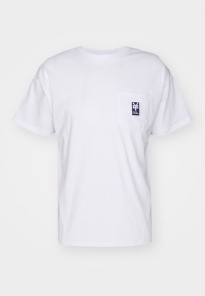 INITIAL POCKET TEE UNISEX - Basic T-shirt - white
