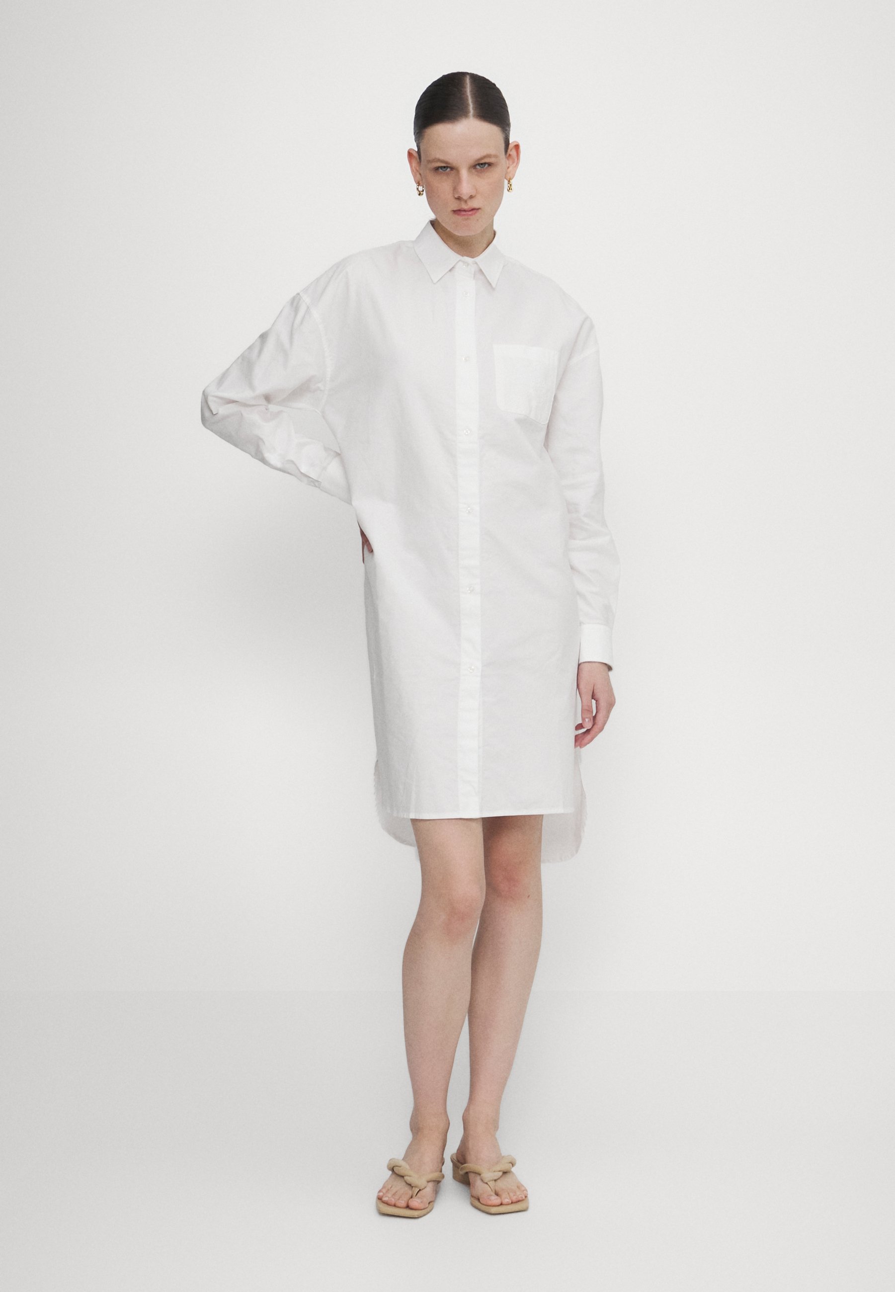 Fiorucci EMBROIDERED DRESS - Shirt dress - white - Zalando.co.uk Fiorucci EMBROIDERED DRESS - Shirt dress - white - Zalando.co.uk