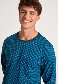 Calida IMPRINT BÜNDCHEN SET - Pyjama - danube blue