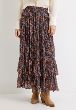 Falda plisada - brown