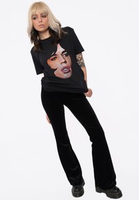 Paradiso Clothing THE ROLLING MICK JAGGER PORTRAIT - Print T-shirt - black