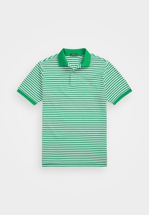 Polo Ralph Lauren Big & Tall STRIPED MESH POLO SHIRT - Poloskjorter - summer emerald/white