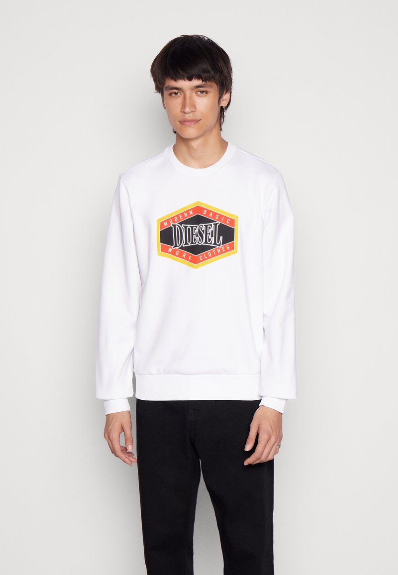 Diesel GINN UNISEX - Sweatshirt - white