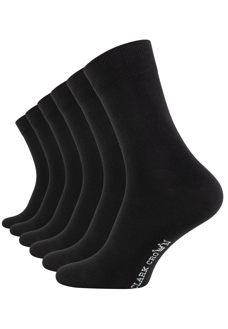 Clark Crown 6 PACK - Calze - schwarz