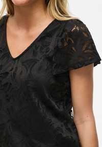 VILA KURZEN ÄRMELN  - Bluse - black