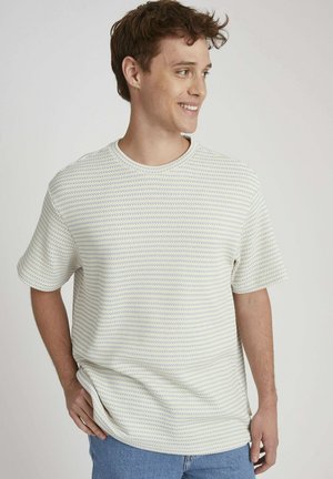 RAYURES - T-shirt imprimé - bleu