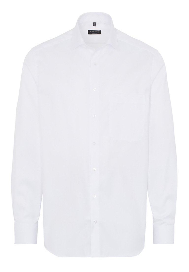 Eterna Long Sleeve Modern Fit Cover Shirt Twill White Uni Uomo