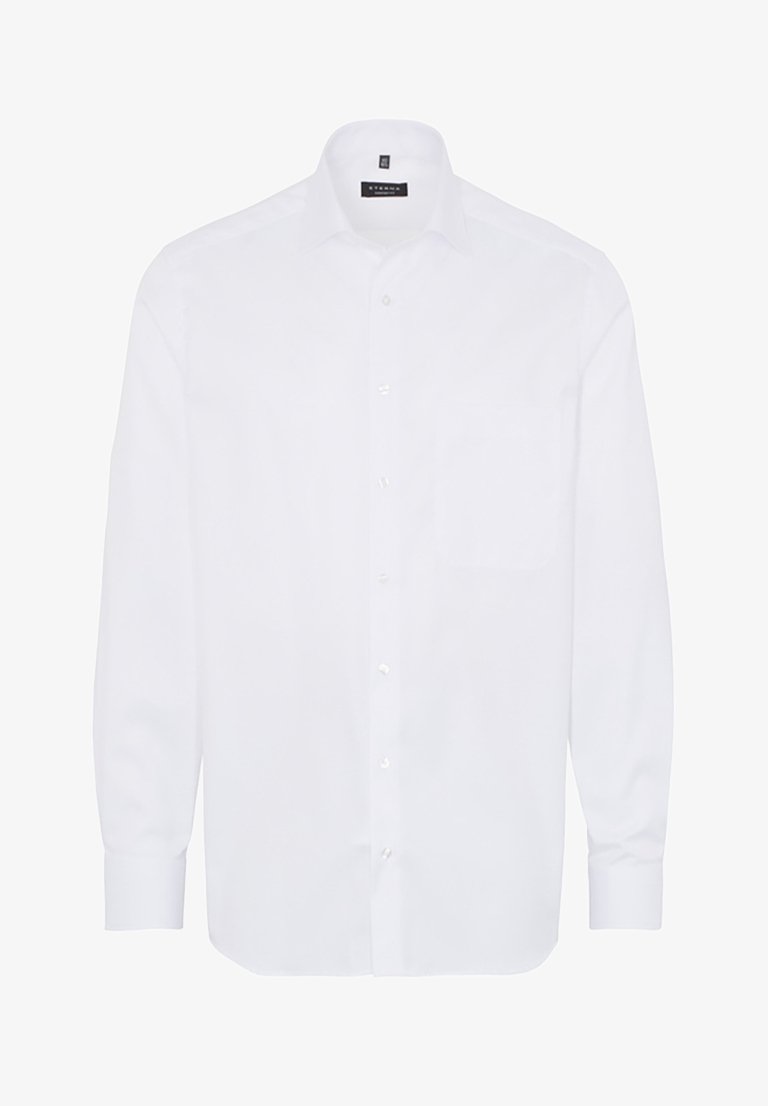 Eterna Long Sleeve Modern Fit Cover Shirt Twill White Uni Uomo Eterna Long Sleeve Modern Fit Cover Shirt Twill White Uni Uomo