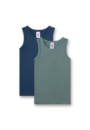 DOPPELPACK - Unterhemd/-shirt - blau,grün