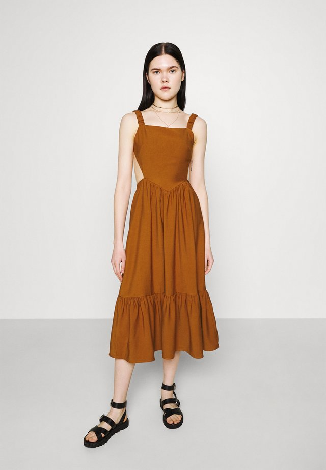 FLOUNCE DRESS - Vestito estivo - terracotta