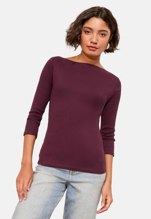 3/4 SLEEVE BOAT NECK - Hosszú ujjú felső - red