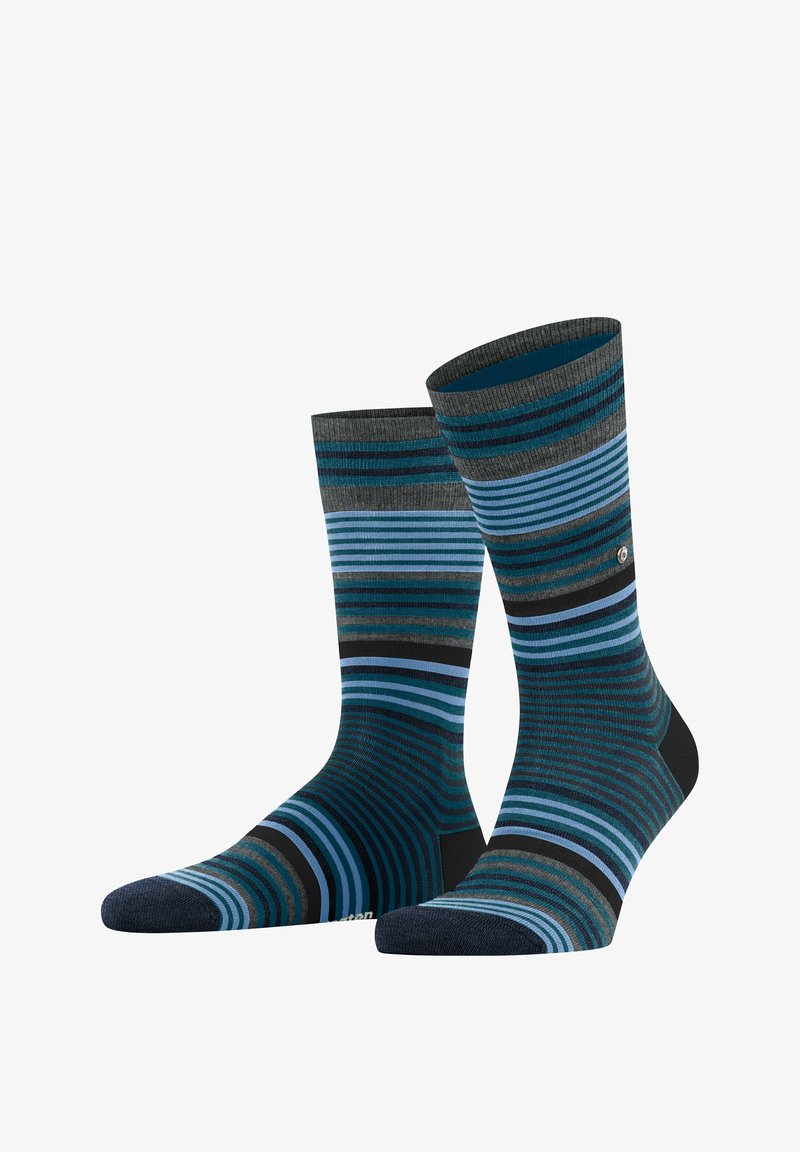 Burlington STRIPE - Socken - lagoon
