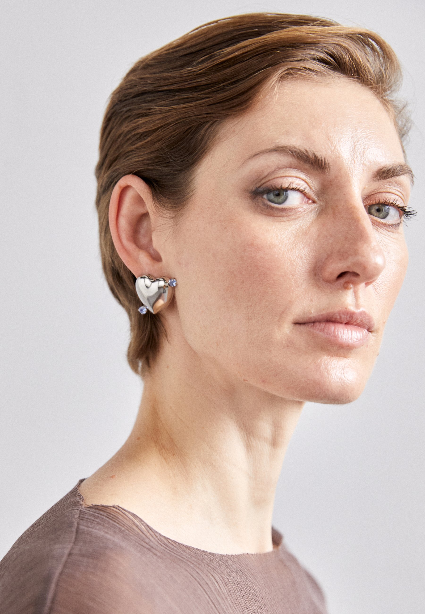 JUSTINE CLENQUET JUNO EARRINGS - Auskarai - silver-coloured 