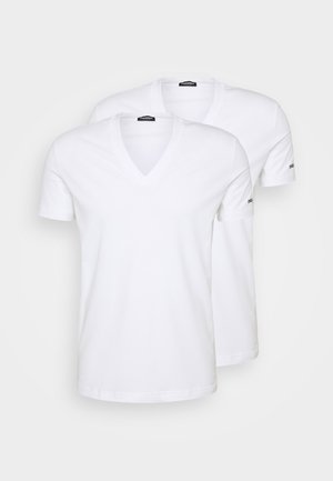 Dsquared2 NEW BASIC V NECK 2 PACK - Caraco - white