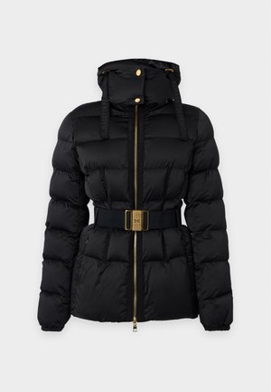 Elisabetta Franchi, WOMENS PADDED JACKET WITH BELT - Зимно яке - nero
