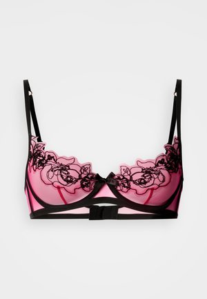 Agent Provocateur LINDIE BRA - Podprsenka s kosticemi - fuchsia/black