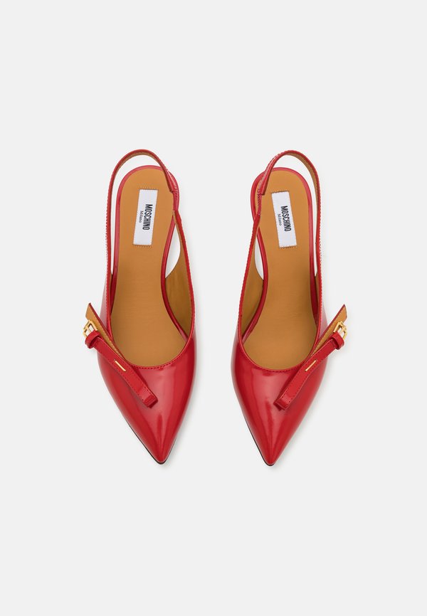 BUCKLED BOW - Classic heels - rosso3