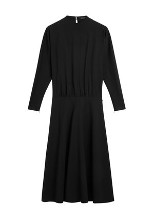 Massimo Dutti, LONG SLEEVE MIDI DRESS - Jurk - black