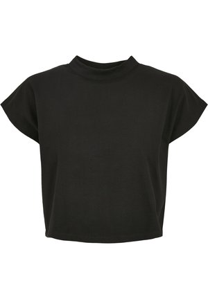 T-shirt med print - black white  black