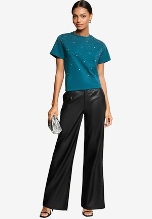 REGULAR FIT  - T-shirt med print - teal blue