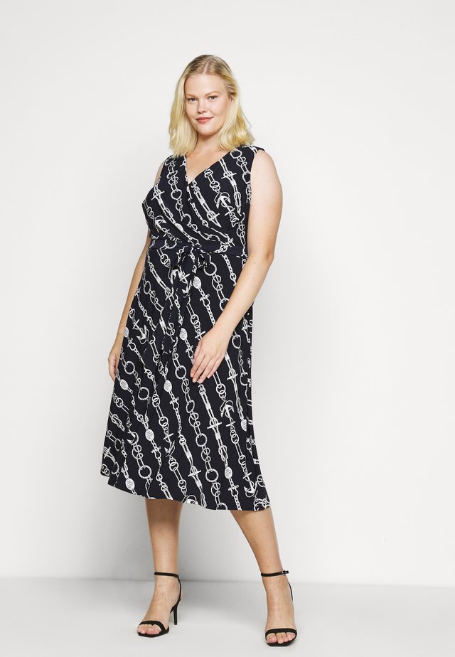 CARANA SLEEVELESS DAY DRESS - Trikoomekko - lighthouse navy/colonial