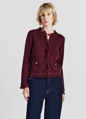 Calliope Cardigan - bordeaux