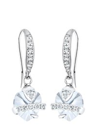 Elli SPARKLING BASIC HEART - MIT KRISTALLEN VON SWAROVSKI® - Ohrringe - weiß