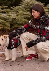 Next Sciarpa - chocolate brown fairisle