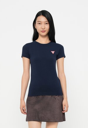 MINI TRIANGLE TEE - Lihtne T-särk - suiting blue