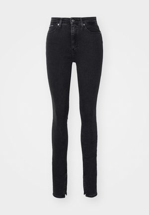 Calvin Klein Jeans HIGH RISE SUPER - Jeans Skinny Fit - denim black