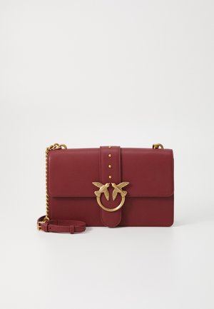 LOVE ONE CLASSIC - Olkalaukku - merlot burgundy/antique gold-coloured