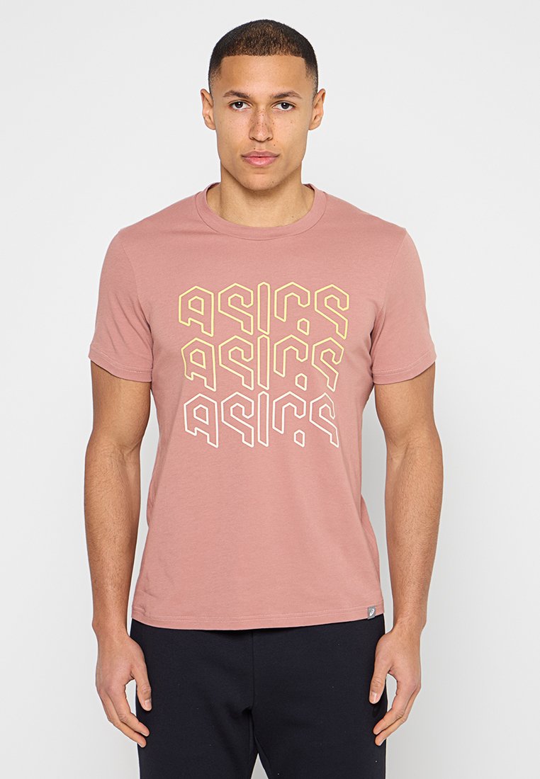 ASICS T-shirt print roze ASICS T-shirt print roze