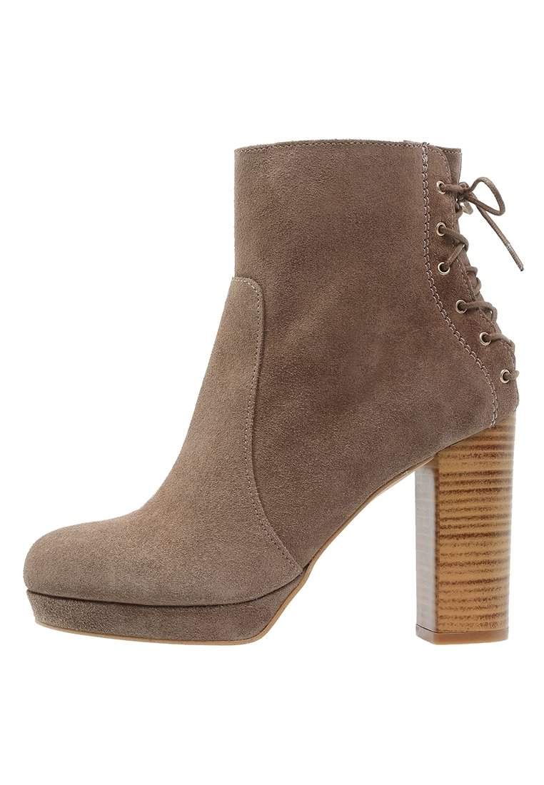 Topshop Botines de tacón - taupe