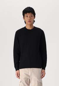 Only & Sons - ONSTONY WAFFLE CREW  - Pullover - black Image miniature 1