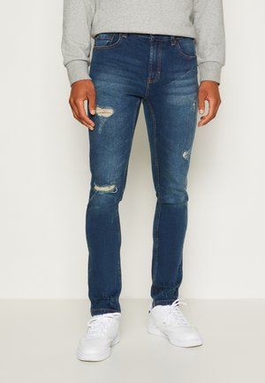 MR. RED DESTROY - Jeans slim fit - dark blue destroy