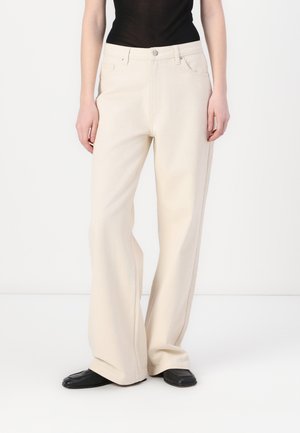 MATILDA SLOUCHY MID RISE WIDE  - Široké nohavice - cream