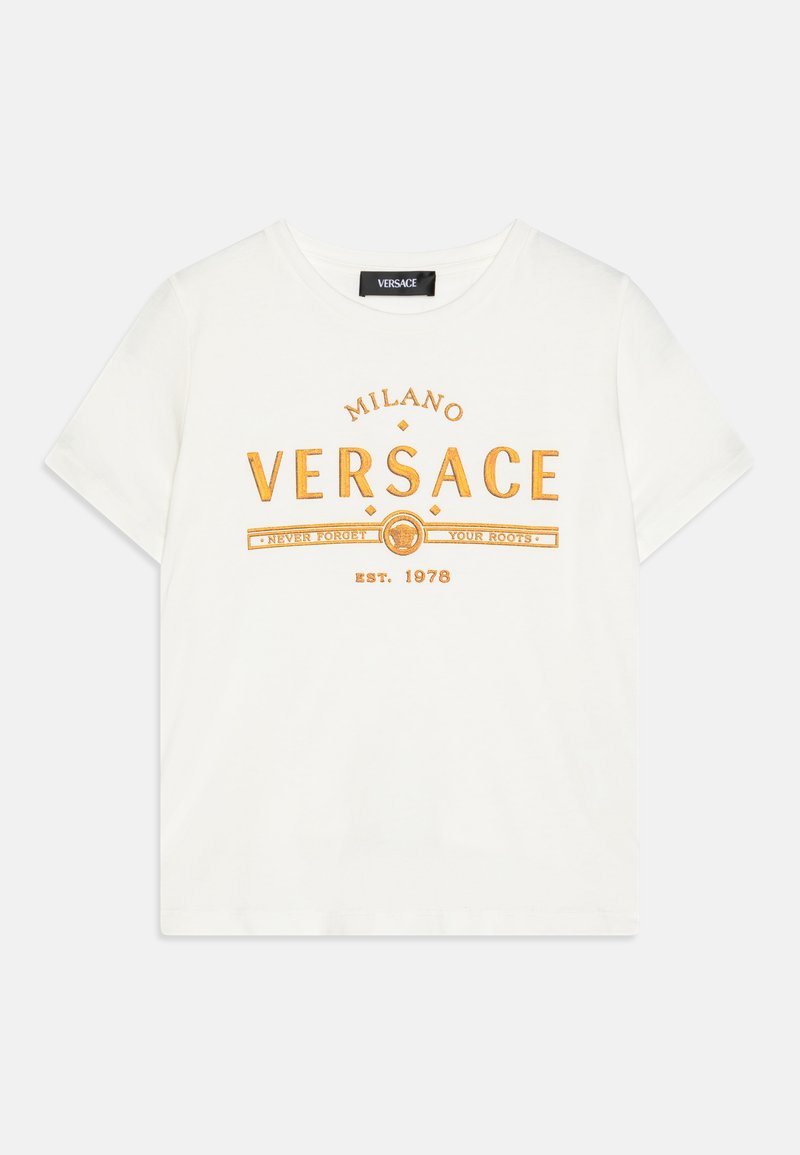 Versace - MILANO YOUR ROOTS PRINT UNISEX - Print T-shirt - white/gold, Enlarge