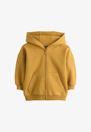Next, REGULAR FIT - SOFT TOUCH ZIP THROUGH HOODIE - Vetoketjullinen college - yellow