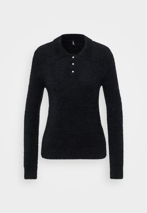 ONLY Tall ONLPETRA POLO BLING - Strikkegenser - black