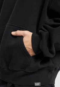 DEF HERREN - Hoodie - black washed
