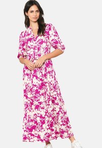 LolaLiza - WITH FLORAL PRINT - Maxikleid - violine Thumbnail-Bild 1