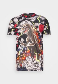 T-shirt estampada - jet black