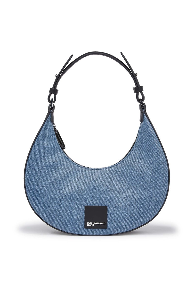 Top Triangle Karl Lagerfeld Monogram Blue - Donna, Riciclato Poliammide/Elastan, Chiusura A Laccio - Foto 2