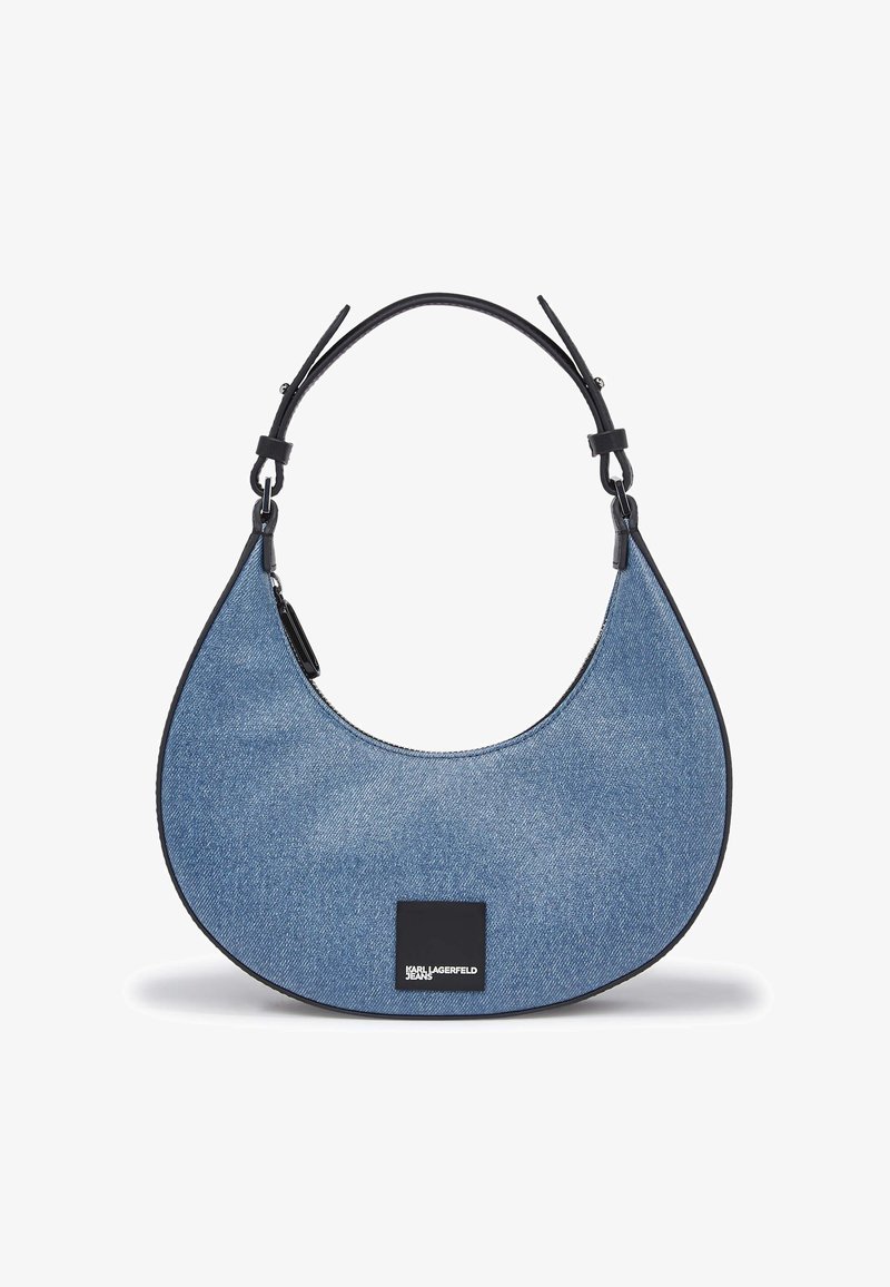 Top Triangle Karl Lagerfeld Monogram Blue - Donna, Riciclato Poliammide/Elastan, Chiusura A Laccio - Foto 2