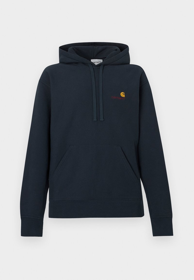 Carhartt WIP HOODED AMERICAN SCRIPT - Sweat à capuche - deep night/bleu ...