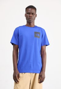 The North Face M SS FINE TEE - Majica kratkih rukava s printom - blue/black