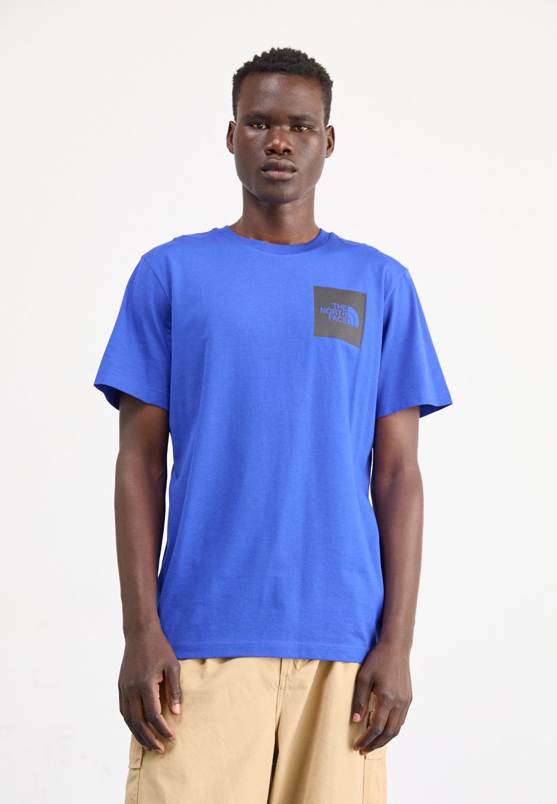 The North Face M SS FINE TEE - Majica kratkih rukava s printom - blue/black