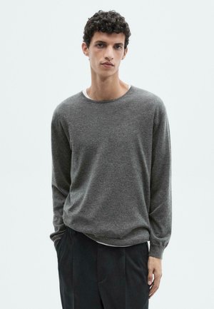 WITH CREW NECK  - Maglione - grey